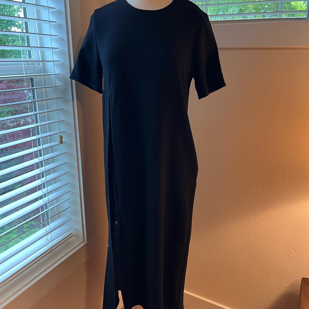 JNBY Elegant Black Midi Dress